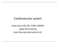 NCLEX RN Cardiovascular system Study guide Apple RN Coaching_Chamberlain