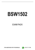 BSW1502 MCQ EXAM PACK 2023