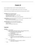 Intro to Marketing Chapter 10 Class Notes