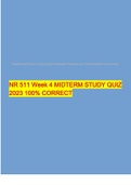 NR 511 Week 4 MIDTERM STUDY QUIZ 2023 100% CORRECT