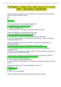 FIRE FIGHTER EXAM ELABORATIONS 2023 100&percnt; VERIFIED SOLUTIONS 