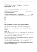 STEPP Marking Special Categories of Classified Information IF105&period;16