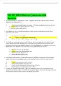NR 305 HESI Review Questions with Answers