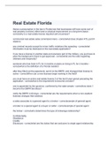 Real Estate Florida 2023 with complect solution