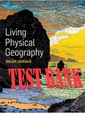 TEST BANK for Living Physical Geography 1st Edition by Gervais IBSN 9781464106644. (Complete Download).