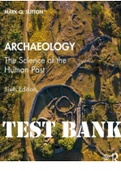 Archaeology The Science of the Human Past&comma; 6th Edition Mark Sutton &vert; TEST BANK