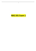 NSG 201 Exam 1 Questions and Answers | Latest Update
