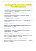 Cosmetology State Board Pennsylvania Certification Exam &lpar;2023 Latest Version&rpar; 