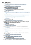 AP US History&colon; Unit 2 Exam