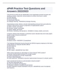 aPHR Practice Test Questions and  Answers 2022&sol;2023