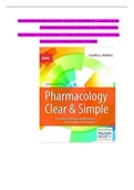 TEST BANK PHARMACOLOGY CLEAR AND SIMPLE - A Guide to Drug  Classifications and Dosage Calculations By Cynthia Watkins (Full Test Bank, 100% Verified Answers)