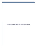 Portage Learning BIOD 152 A&P 2 Lab 1 Exam