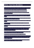 PHTLS - Post Test&comma; 8th Edition Latest updates