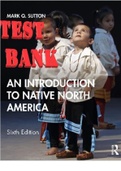 An Introduction to Native North America 6th Edition by Mark Sutton &vert; TEST BANK 