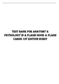 Test Bank for Anatomy & Physiology in a Flash! Book & Flash Cards 1st Edition Hurst