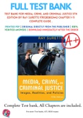 Test Bank For Media, Crime, and Criminal Justice 5th Edition By Ray Surette 9781285802442 Chapter 1-11 Complete Guide .