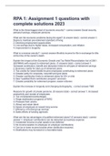 RPA 1: Assignment 1 questions with complete solutions 2023