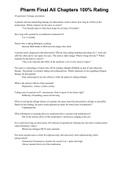 PHARM 101Pharm Final All Chapters 100&percnt; Rating