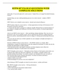 RTPM 497 EXAM &num;3 QUESTIONS WITH COMPLETE SOLUTIONS