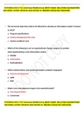 INFORMATIO C724 Unit 6 test EXAM Q & As BEST EXAM SOLUTION GUARANTEED SUCCESS LATEST UPDATE 2023 RATED A&plus; Western Governor University