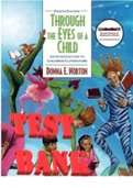 TEST BANK for Through the Eyes of a Child: An Introduction to Children's Literature 8th Edition by Donna Norton and Saundra Norton. ISBN-13 978-0137028757. All 12 Chapters MCQ+ Answer Keys. 
