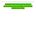 NURSING 406 Test bank for Exam I patho&colon;pharm Q & As BEST TESTBANK EXAM SOLUTION
