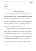 English 112 Final Research Paper