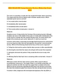 HESI NCLEX-RN Comprehensive Review &lpar;Maternity&rpar; Exam 2023