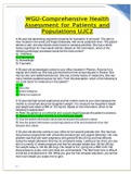 WGU-Comprehensive Health Assessment for Patients and Populations UJC2 latest 2023