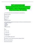 Ch7: Anticholinergic  (Parasympatholytic) Bronchodilators  Gardenhire: Rau's Respiratory Care  Pharmacology, 9th Edition
