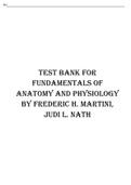 Test bank for fundamentals of anatomy and physiology by frederic h martini judi l nath