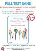 Test Bank for Exploring Family Theories 4th Edition by Suzanne R. Smith , Raeann R. Hamon Chapter 1-10 Complete Guide