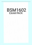 BSM1602 EXAM PACK