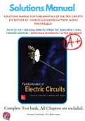 Solutions Manual For Fundamentals of Electric Circuits 6th Edition By  Charles Alexander,Matthew Sadiku 9780078028229 