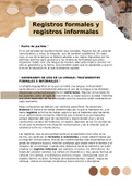 Registros formales e informales