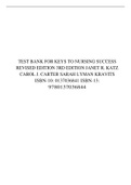 TEST BANK FOR KEYS TO NURSING SUCCESS REVISED EDITION 3RD EDITION JANET R. KATZ CAROL J. CARTER SARAH LYMAN KRAVITS ISBN-10: 0137036841 ISBN-13: 9780137036844