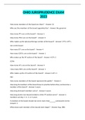 OHIO JURISPRUDENCE EXAM 2023