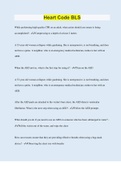 Heart Code BLS &vert; Questions with 100&percnt; Correct Answers &vert; Verified &vert; Updated 2023