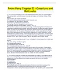 Potter Perry Chapter 50 - Questions and  Rationales