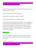 ALL HESI Fundamentals Exam Test Bank questions with complete solutions updated 2022