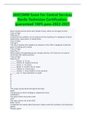 IAHCSMM Exam For Central Services Sterile Technician Certificationguaranteed 100&percnt; pass-2022-2023