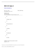 BIO 251 Quiz 4 - Questions and Answers