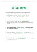WGU Educational Psychology and Development of Children and Adolescents - D094