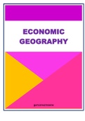 Grade 12 IEB Economic Geography of South Africa 