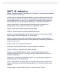 UNIT 12&colon; Infection 2023 with 100&percnt; questions and answers