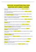 CIVICS-EOC-100 QUESTIONS-FINAL EXAM QUESTIONS WITH CORRECT ANSWERS