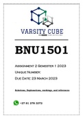 BNU1501 Assignment 2 Semester 1 2023