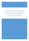 Test Bank For Financial Accounting for MBAs, 8th Edition by Easton