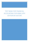 Test Bank For Financial Accounting for MBAs&comma; 8th Edition by Easton