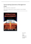 Samenvatting Operations Management - OM - 2024
